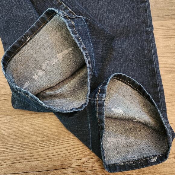 JAG Jeans Women's Low Rise Boot Leg Jean Dark Wash Size 14 - Picture 10 of 10